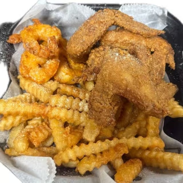 4 Wings & 5 Shrimp.